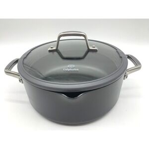 Calphalon Hard Anodized Dutch Oven 5 Qt 8785 with Glass Straining Lid Nonstick